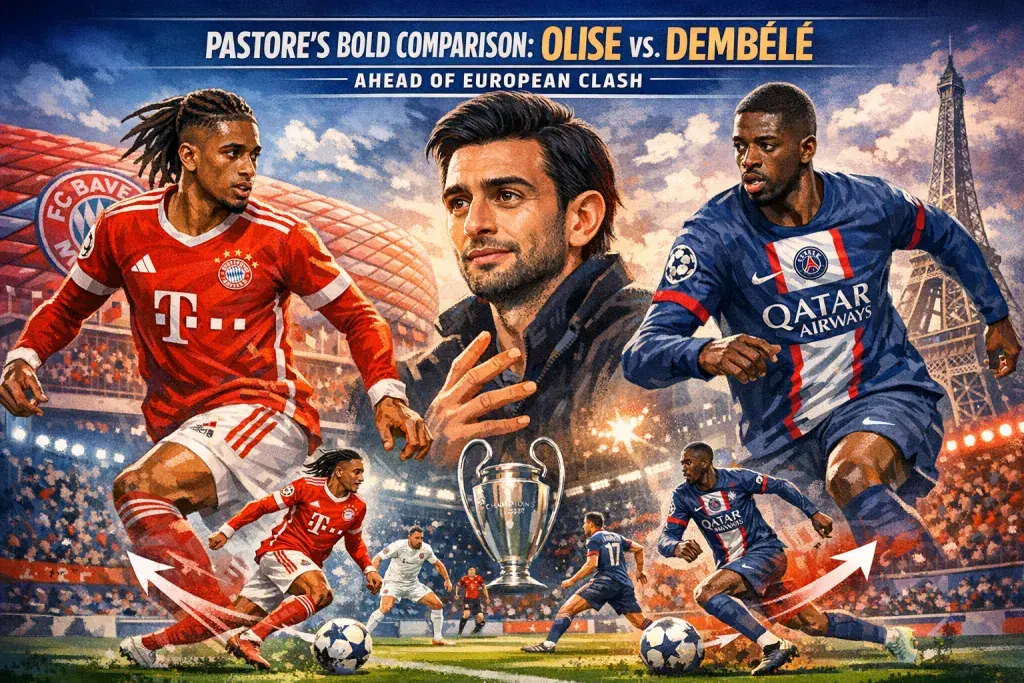 Pastore Draws Bold Comparison Between Olise and Dembélé Ahead of European Clash