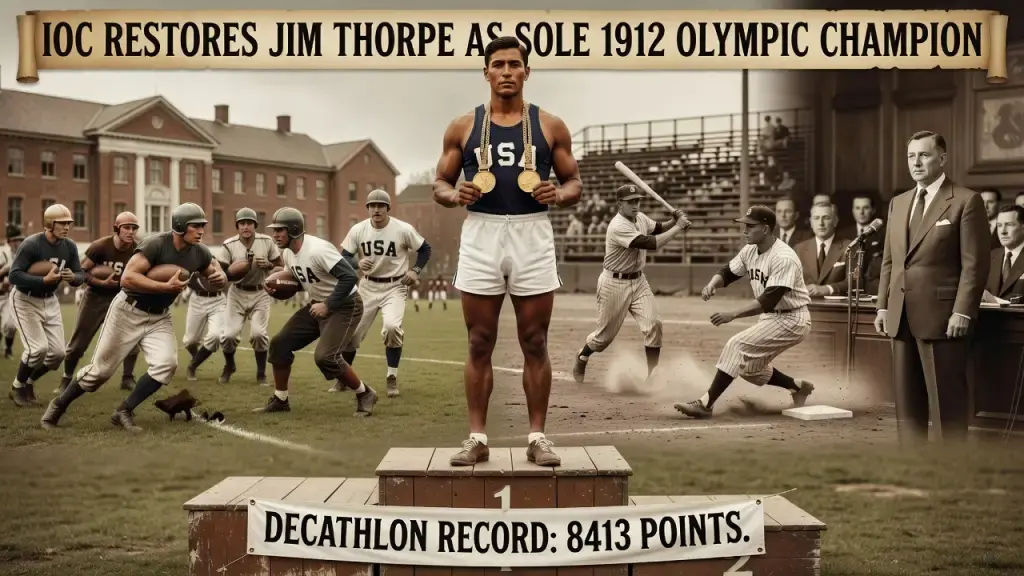 IOC Restores Jim Thorpe as Sole 1912 Olympic Champion